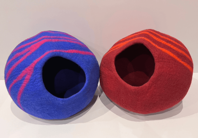 Hand Made Luxurious Felted Cat Cave Beds