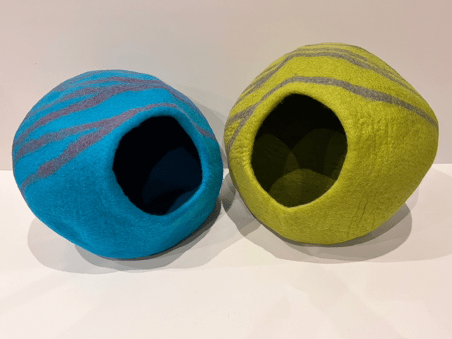 Hand Made Luxurious Felted Cat Cave Beds