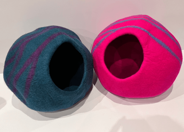 Hand Made Luxurious Felted Cat Cave Beds