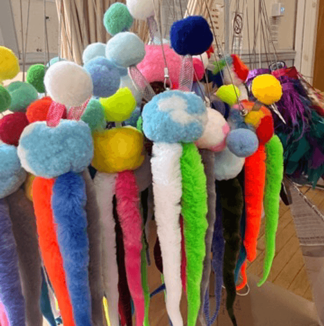Squid on a long stick